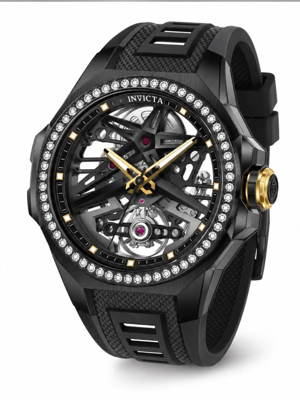 Invicta Objet D Art Astradia Lab Grown Diamond Automatic Men's Watch (70121)